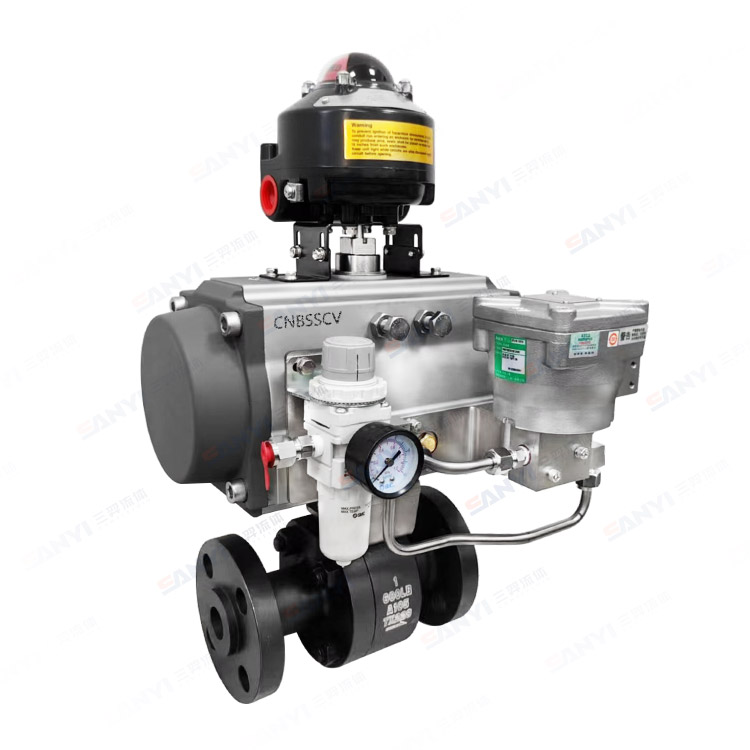 气动锻钢法兰球阀